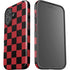 Red and Black Checkerboard iPhone 16 Plus Impact Case